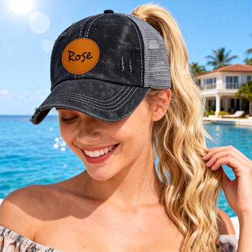 Gorra personalizada con abertura para coleta para mujer miniatura 4