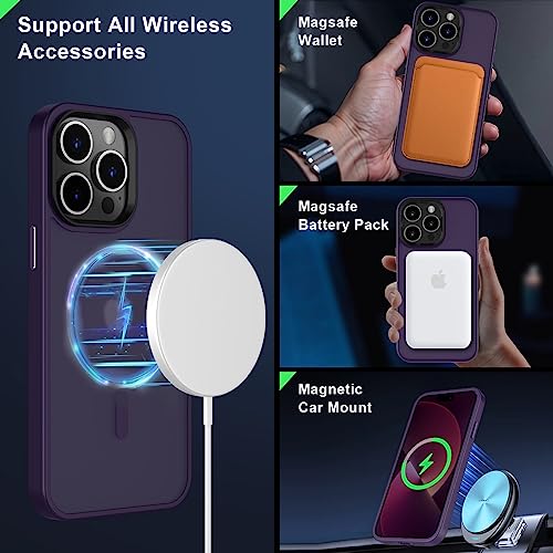 Image of MOCCA Magnetic Shockproof for iPhone 14 Pro Max Case,Deep Purple