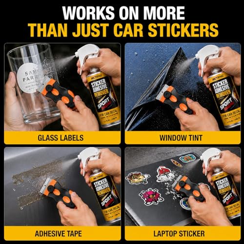 Adhesive Remover with Dual-Blade Scraper