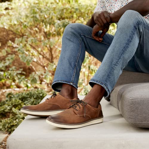 Johnston & Murphy Men's Mcguffey Plain Toe Shoe Navy Oiled Full Grain 9 W Us #TOP3