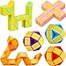 9 Pièces 24 Blocs Mini Cube de Serpent, Magic Cube Puzzles, Mini Puzzle Cube en Plastique Jouet pour Enfants Remplisseur de Sac de Fête, Faveurs de Fête Articles de Fête (Random Color B)
