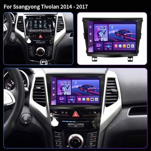 GPS Voiture SsangYong Tivoli Écran Tactile Android Bluetooth DSP - 2