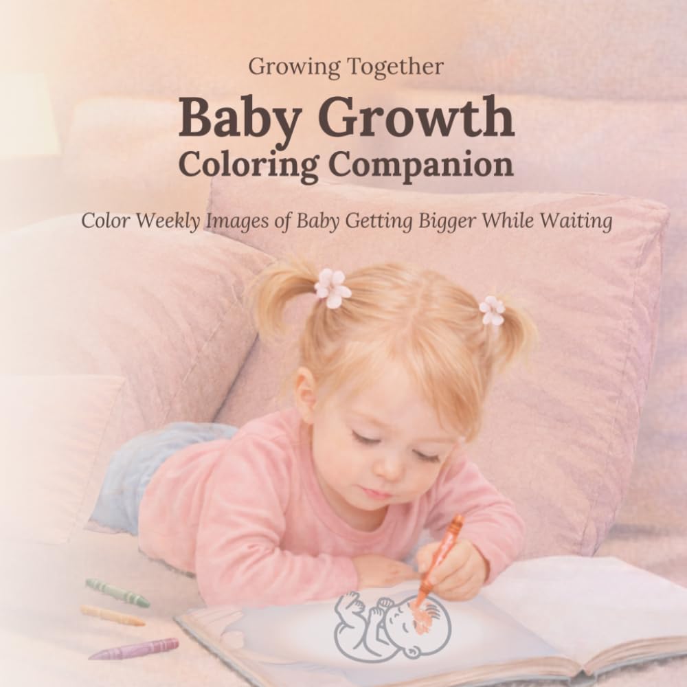 Baby Growth Coloring Companion: Color Weekly Images of Baby Getting Bigger While Waiting (Growing Together)
