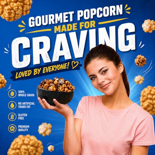 Image of POPPACORN Gourmet Popcorn, Tin Pack (150g, Choco Crunch)