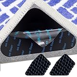 10 PCS Anti Slip Rug Underlay Carpet Tiles,Anti Rug Gripper,Carpet Protector Roll Non Slip Rug Underlay,for All Types and Sizes of Rugs,Non Slip Mat,for Wooden and Hard Floors