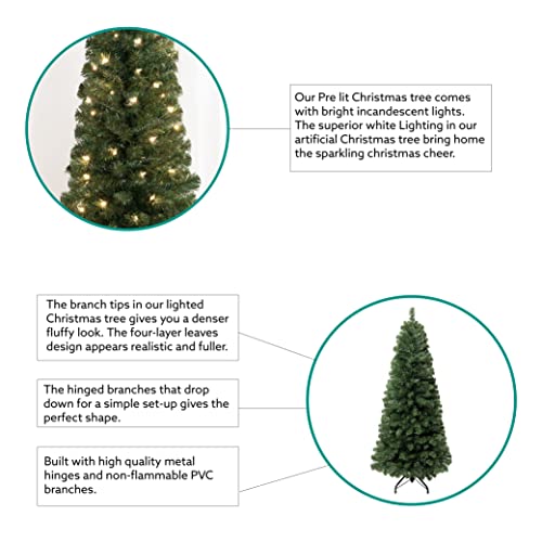 Naomi Home 81521-03 Vienna 9Ft Prelit Slim Artificial Christmas Tree thumb #3