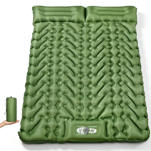 Image of Double Sleeping Pad for Camping, 2 Person Air Mattress