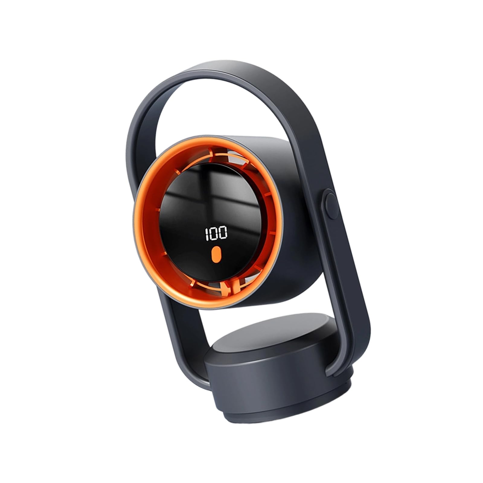 MURYE Rechargeable Desk Fan Digital Readout Cooling Fan, with 100 Speeds and 1800mAh Battery Oscillating