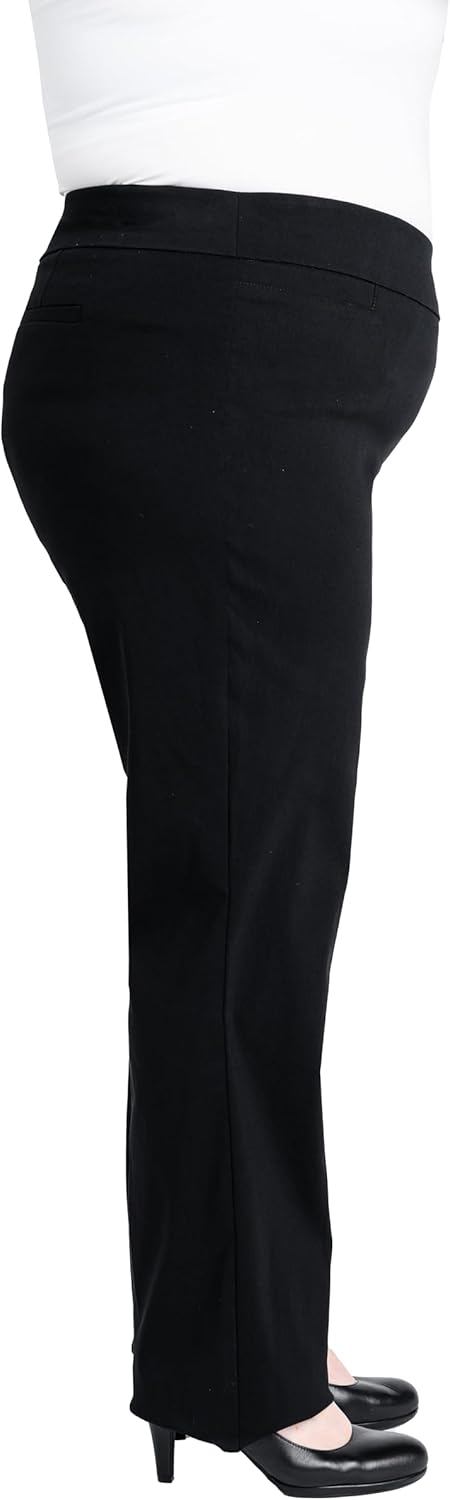 Briggs New York Womens Briggs New York Women's Plus Size Super Stretch Millennium Barely Boot Pull on Pant - Image 2