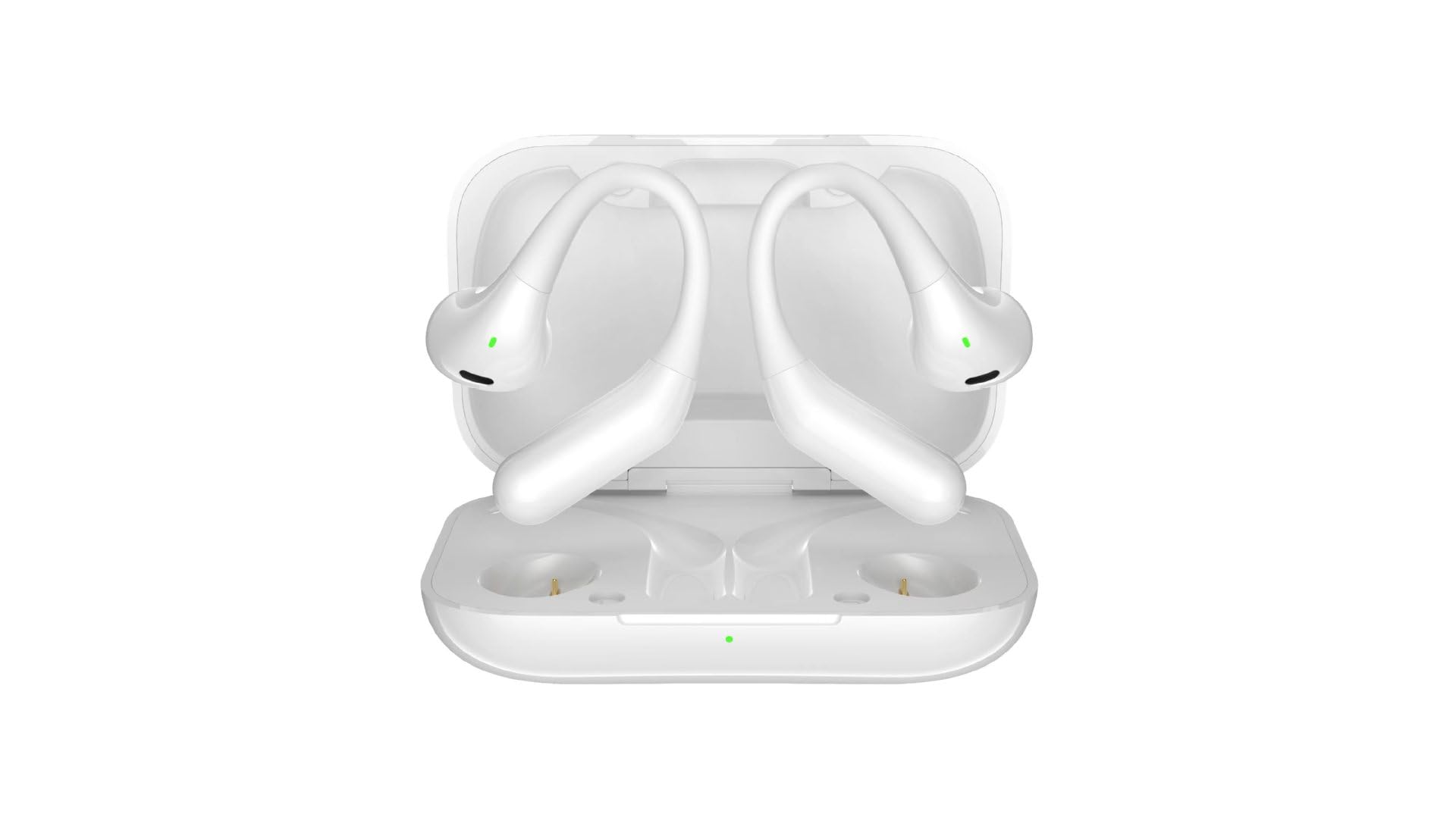 Sports Wireless Earbuds with Earhooks Headphones in-Ear Earphones 360 Stereo Sound IPX5 Waterproof 10H Single Use Bluetooth 5