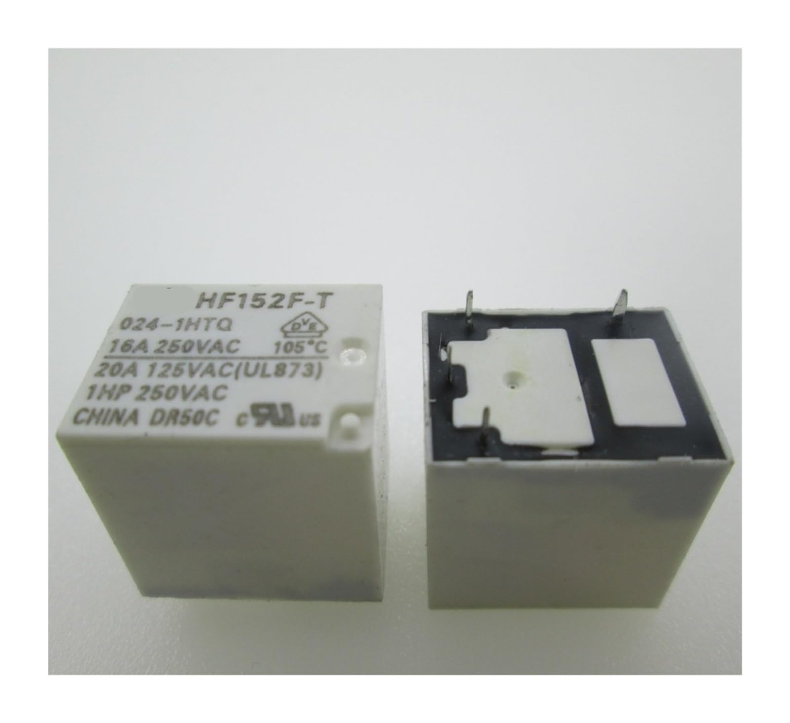 Przekaźnik HF152F-T-024-1HTQ HF152F-T 024-1HTQ HF152FT-024-1HTQ HF152FT 0241HTQ HF152FT-0241HTQ 24VDC DC24V 24V 16A 250VAC 5-biegunowy