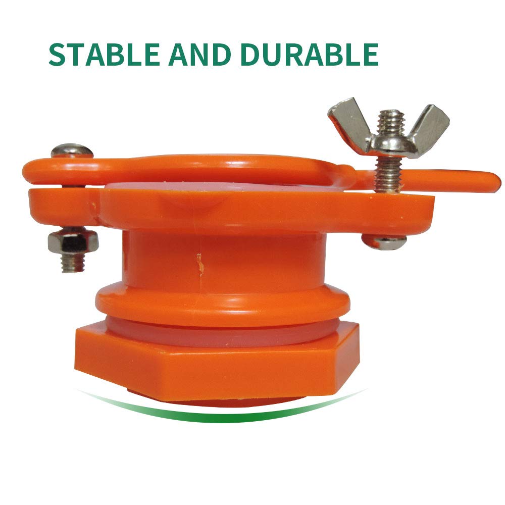 Robinet à Miel Pour Apiculture - Plastique Alimentaire, Couleur Orange, Taille ~12x5.6x4.5cm