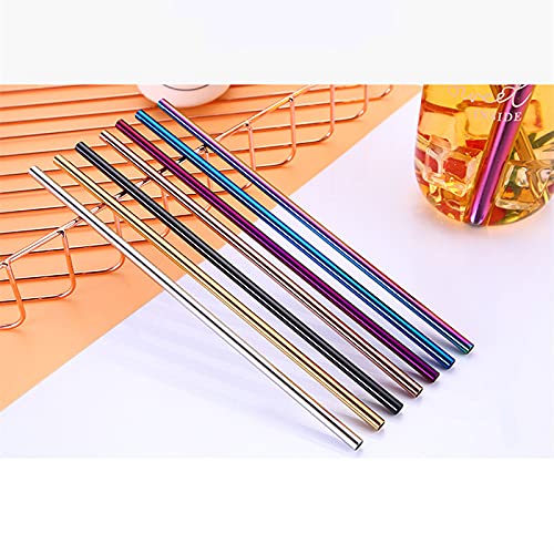 Edelstahl strohhalm 50 Teile/los Edelstahl Strohhalme Wiederverwendbare Gebogene geradetes Trinkhalme für 20 Che 30oz Home Party Bar Zubehör (Color : Blue Bent)