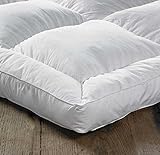 EXTRA DEEP 5" (12.5 cm) LUXURY Goose Feather and 15% Down Mattress Topper, KING Bed Size By Viceroybedding - Image 4