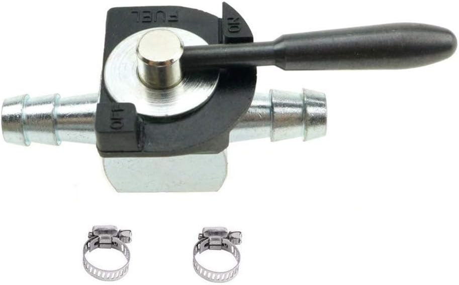 N/C ZAMDOE 07-403 Kraftstoffabsperrventil Inline-Kugelhahn robust 180 Grad für Gas Diesel Benzin für Scagg 48568 für Oregon 07-403 Kraftstoffleitung 1/4 Zoll