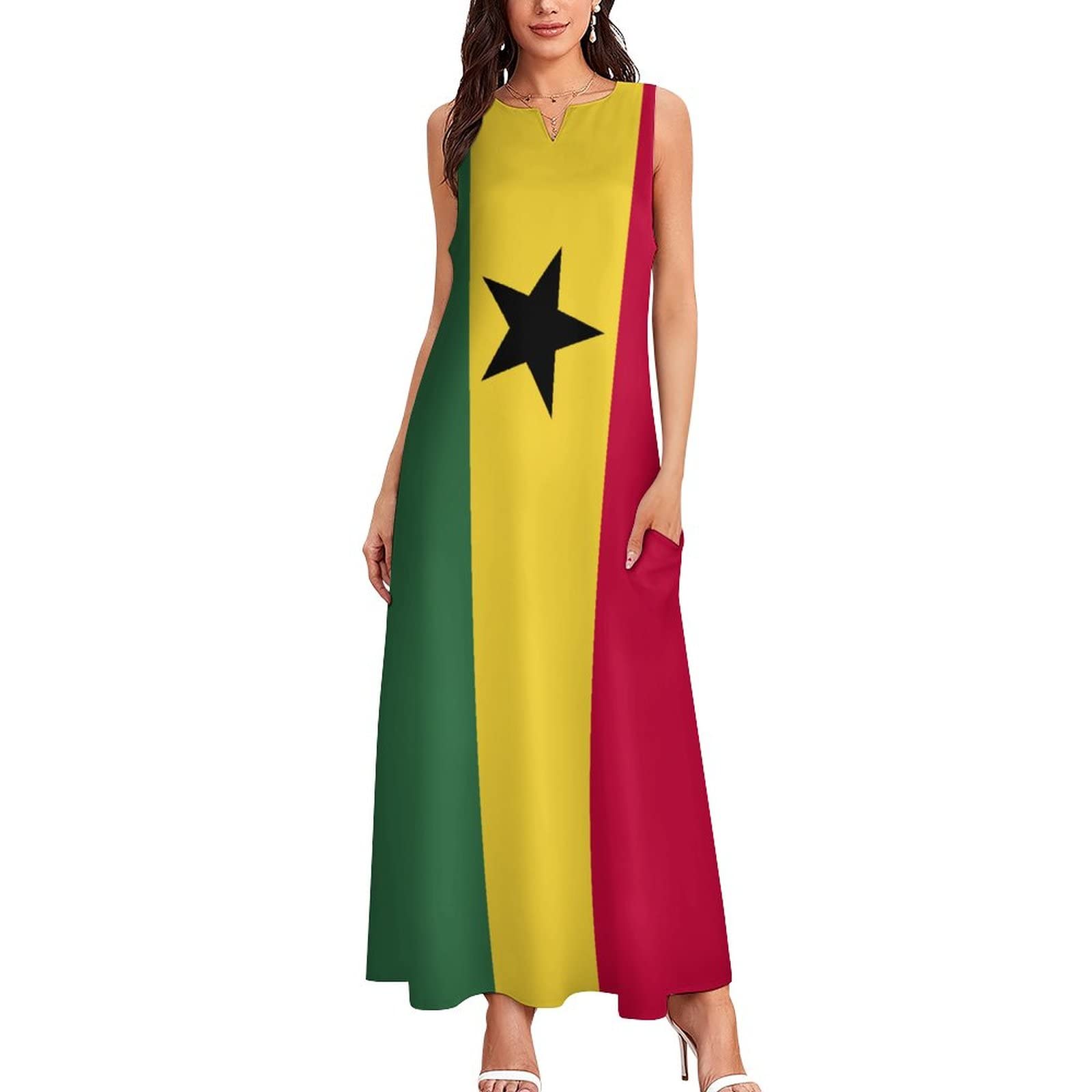 Amazon.com: Summer Dresses for Women 2022 Ghana Flag Print Casual Loose  Beach Dresses 5XL : Clothing, Shoes & Jewelry