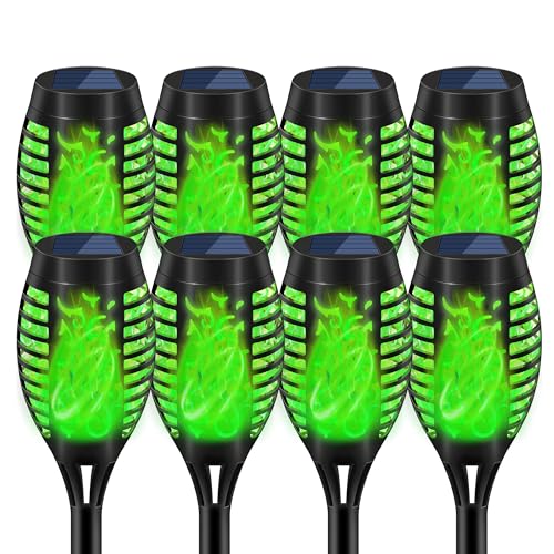 Uni PNR Solar Torch Lights for Garden Decor, 8 Pack 12 LED Solar Lights for Outside & 20.5'' Waterproof Solar Lights, Flame Torch Solar Lights Outdoor for Patio Path Yard Decorations