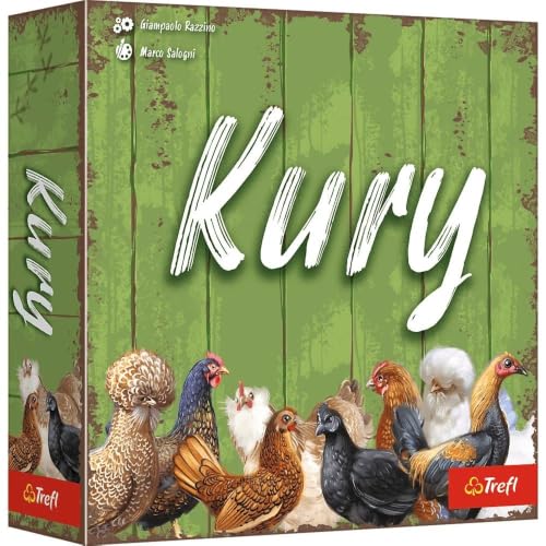 Trefl - Poules, jeu familial, devenez cultivateur de poules décoratives, pour adultes et enfants à partir de 10 ans