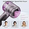 AIUNAOM Phon Capelli Professionale 160.000 giri/min- 500 Milioni Di Ioni Negativi, Accessori Magnetici, 3 Impostazioni Di Velocità e 4 Regolazioni Di Temperatura,Per Animali, Salone e Casa