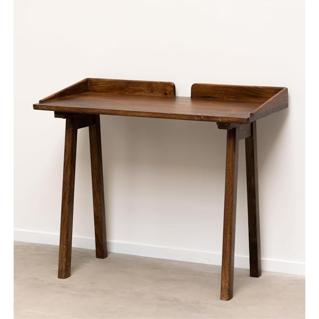 Mango Wood Study Table – 75W x 51D x 78H cm | Compact Laptop Desk, Writing Table & Workstation for Students, Home Office, Hostel, Study Room | Solid Wood Furniture