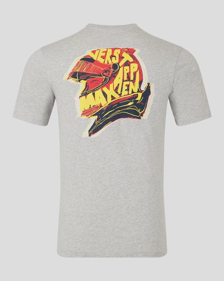 Red Bull Racing F1 Max Verstappen Helmet T-Shirt - Image 2
