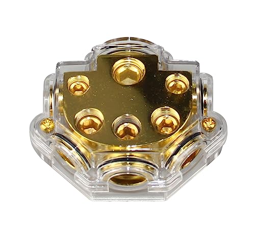 YONGJIANGXIA 0/1 Gauge to 8X2 4X2 2X1 Gauge Power/Ground Distribution Block PD-02