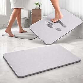 Tapete De Pedra Diatomita Rápida Absorção Resistente Fácil De Limpar Desing Moderno Premium