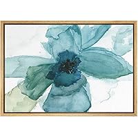 SIGNWIN Framed Canvas Print Wall Art Pink, Red and Black Flower Close Up Geometric Line Illustrations Modern Art Mid-Century Colorful Warm for Living Room, Bedroom, Office - 16