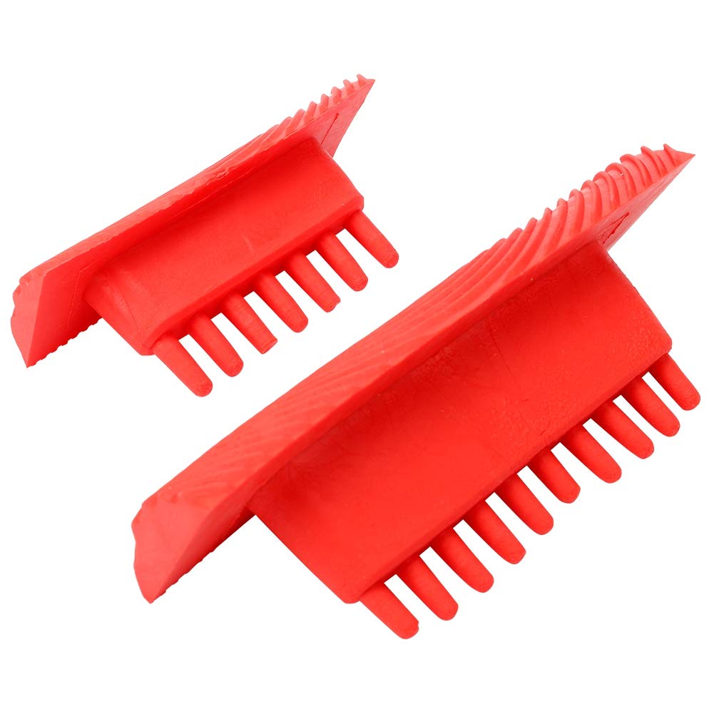 ZDETGU 2Pcs Set Rubber Cylinder Wood Grain Effect Brush Painting Tools for DIY Wall Decoration