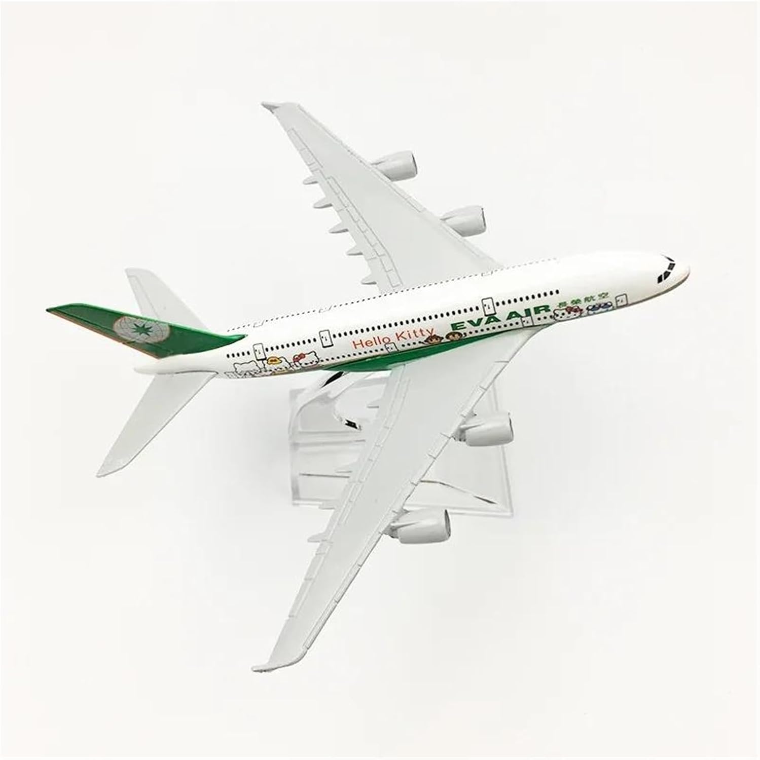 Miniature Scale 1 400 Evergreen Airbus A380 Aircraft Model Metal Simulation Airliner Flying Toy Game Kits