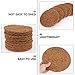 Mipcase 6pcs Brown Mat Cage Liners for Small Animals Bird Nesting Pads Natural Pigeon Nesting Pads Parrot Breeding Mats