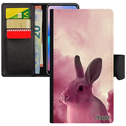 Coque Lapin iPhone SE 2022 simili cuir avec portefeuille et protection solide