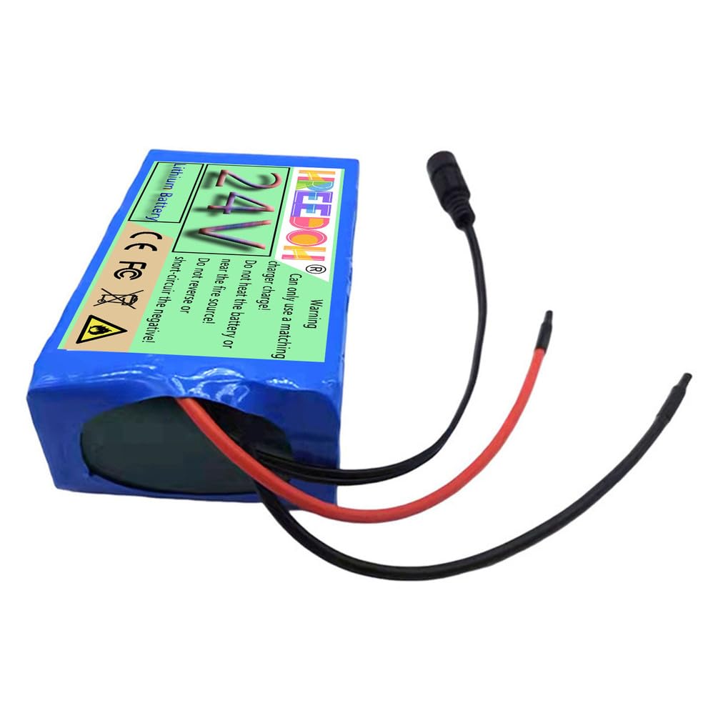 Batteria al Litio 24V Pacco batterie al Litio 24V 5Ah 7.5Ah 10Ah Batterie Ricaricabili con Caricabatterie da 25.2V e BMS