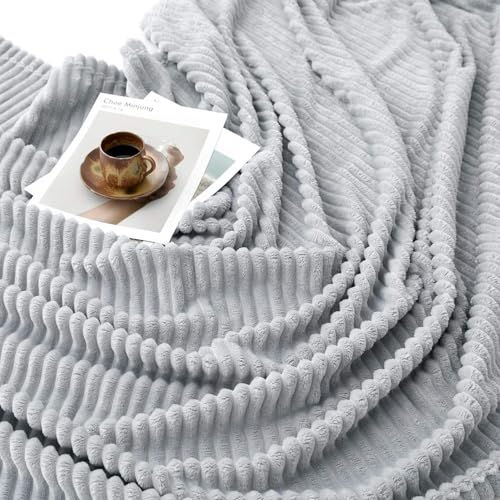 Image of Cotton Bolls Textiles Cozy Plush AC Blanket for Single Bed, Lightweight All Season Blanket, Ultra Soft Blanket for AC Room, Mild Winter, Can Be Used as Bedsheet in Winter, 90x90 Inches, Pencil Grey