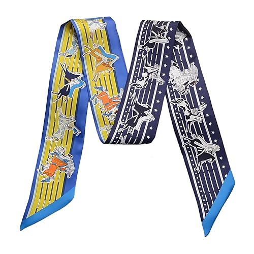 Image of Pure Mulberry Silk Scarf - Lightweight Neckerchief,Packed Handbag Band Hair Neck Scarves for Fashion Gifts