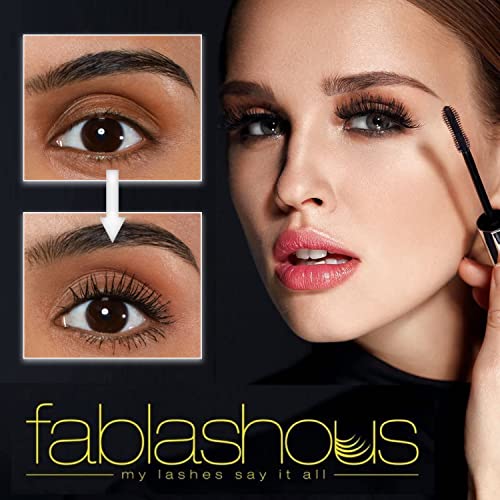 The Original Fablashous 3D Thickening and Lengthening Black Natural Green Tea Fibre Lash Mascara Extensions In Luxury Embossed Patterned Display Case - Image 3