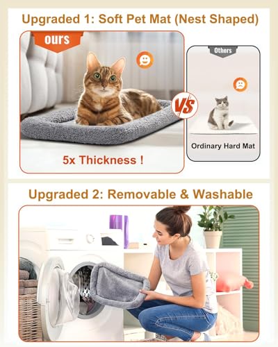 Morpilot Cat Carrier Airline Approved Pet Carrier Portable Dog Hand Bag Breathable Small Travel Cage with Adjustable Shoulder Strap and Collapsible Bowl - Image 3