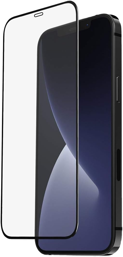 AG Full Glue Matte Tempered Glass Film Screen Protector with Black Frame,9H Hardness, Full Screen, Ceramic Film, for iPhone 12 All Versions (iPhone 12 Max (6.7) inch)