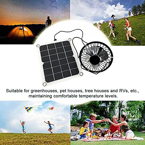 Zonnepaneel Ventilator 5V 10W Waterdichte Zonne-energie Ventilator Zonne-energie Ventilator Voor Thuis RV Kas Ventilatie… - Afbeelding 4