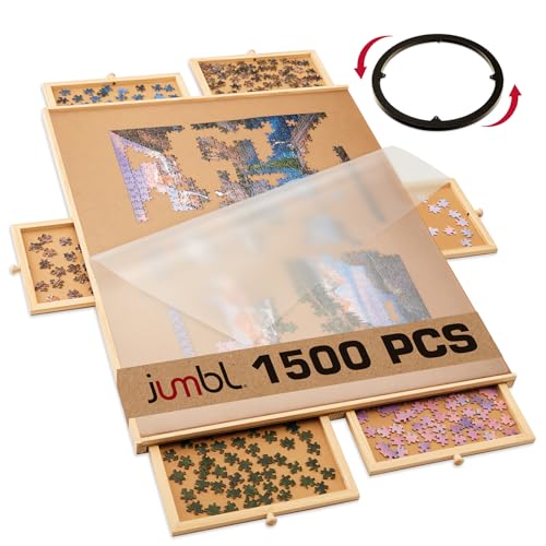 Jumbl 1500�s�[�X �p�Y���{�[�h �����o���t�� Lazy Susan�X�s�i�[&�J�o�[�t�� ��]�ؐ��W�O�\�[�p�Y���e�[�u�� ��l&�q���p | ����������悤�ɍ���Ă��܂�