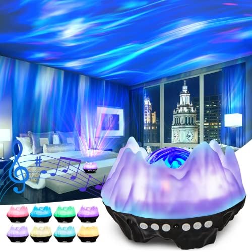 Galaxy Projector, Northern Lights Projector with Bluetooth Music Speaker Remote Control and White Noise, LED Star Projector Light for Baby, Kids, Adult, Bedroom Room Decor, Party, Ceiling