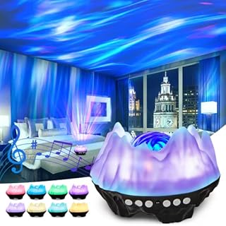 Galaxy Projector, Northern Lights Projector with Bluetooth Music Speaker Remote Control and White Noise, LED Star Projector Light for Baby, Kids, Adult, Bedroom Room Decor, Party, Ceiling