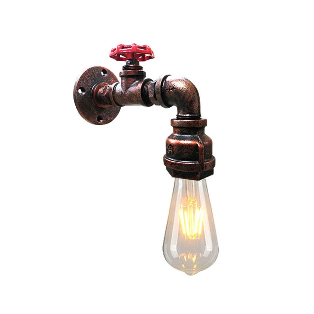 Luminaire steampunk vintage E26 en fonte de fer noire pour décoration