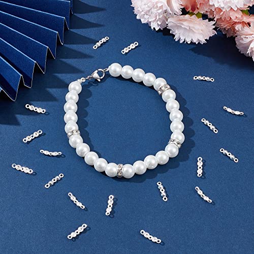 Beebeecraft 20Pcs 925 Sterling Silver Bead Tips Knot Covers Small 2mm/0.08in Clamshell Crimp Tips Beads Fold-Over Bead Covers Ends Caps for Jewellery Bracelets Necklaces Making - Image 4