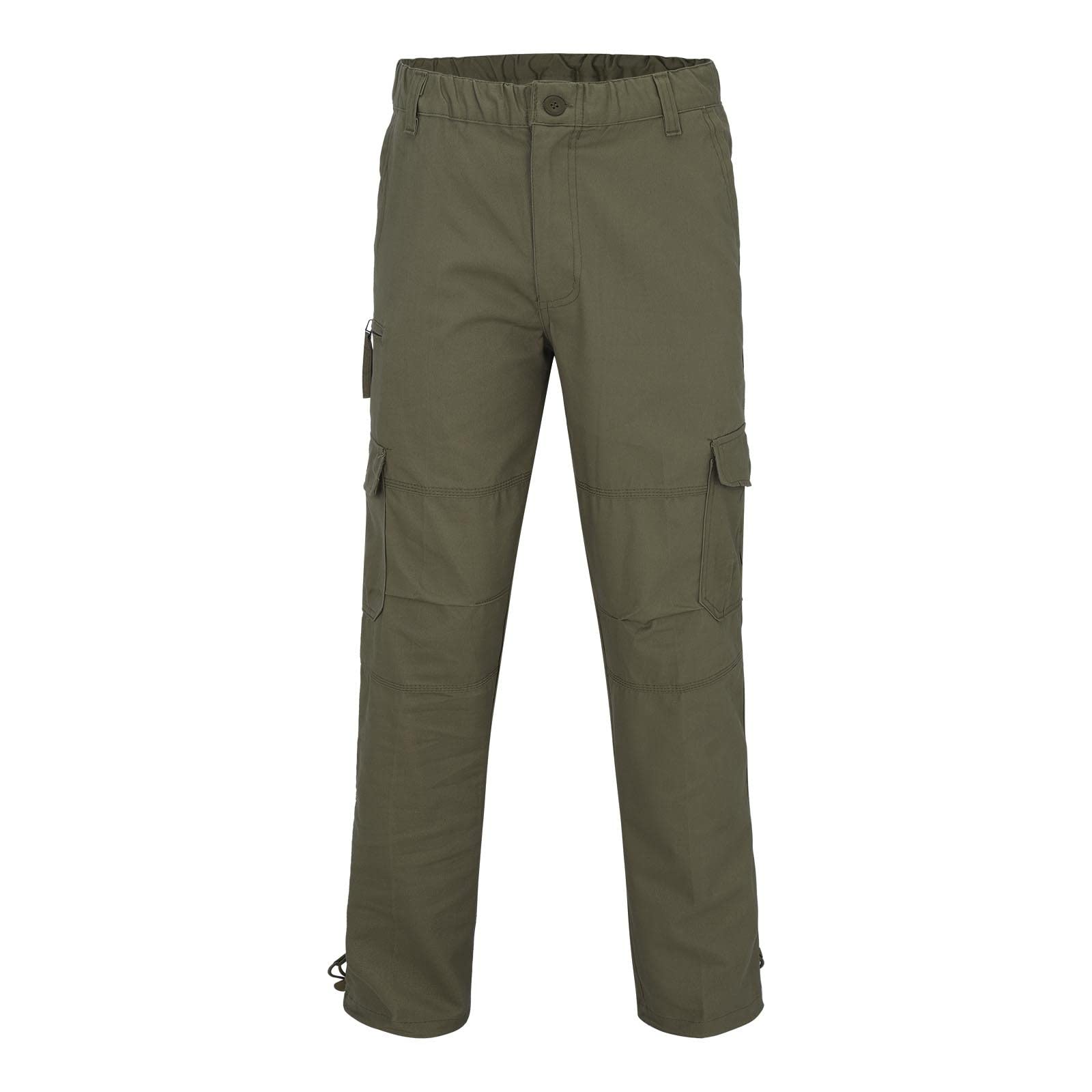 SRZYMJ Herren Cargo Hose Baumwolle Outdoor Hose mit 8 Taschen Männer Stretch Arbeitshosen Combat Tactical Hose Ranger Hose für Jagd Wandern Gelb 3XL Wanderhose Herren Leicht Jogginghose
