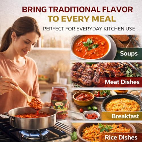 Oncu Turkish Mild Pepper Paste, 700 g by Oncu