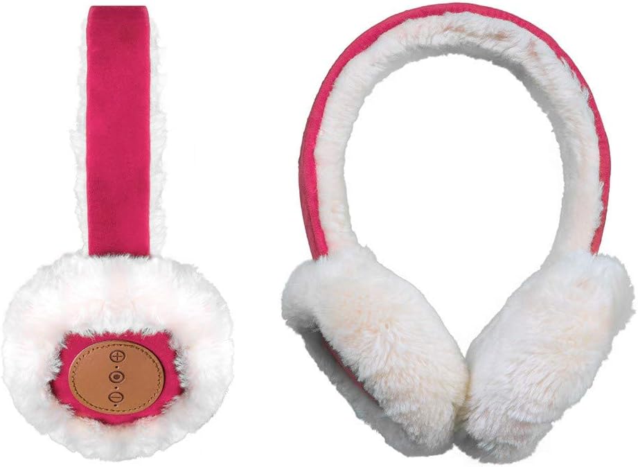 Avanca Bluetooth 4.1 Audio Earmuffs with Integrated Speaker and Microphone - Fuchsia Pink