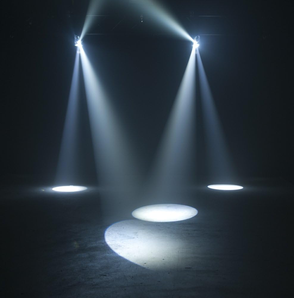 Compact Black LED Gobo Spotlight with Mirror Barrel
