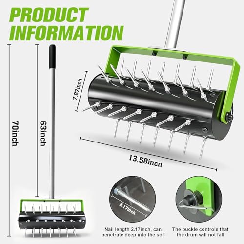Failenfeivp Rolling Lawn Aerator Tool