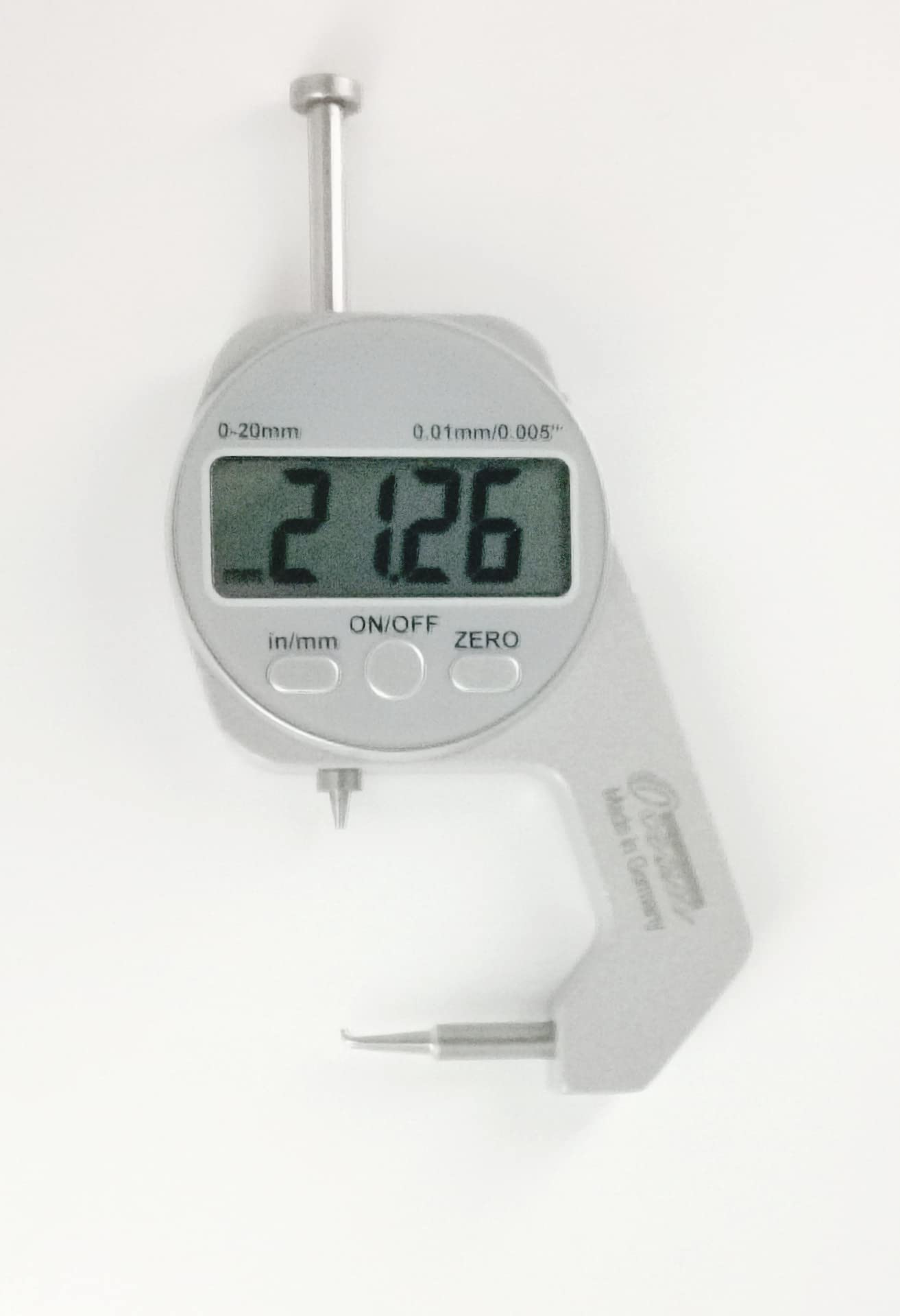 See full amazon price history chart for Digital Thickness Gauge 0-20mm/0.01mm, POINTED CONTACT POINTS Digital Thickness Gauge 0-20mm/0.01mm, POINTED CONTACT POINTS (B0BFLPMGFR) Amazon Price History, Amazon Price Tracker